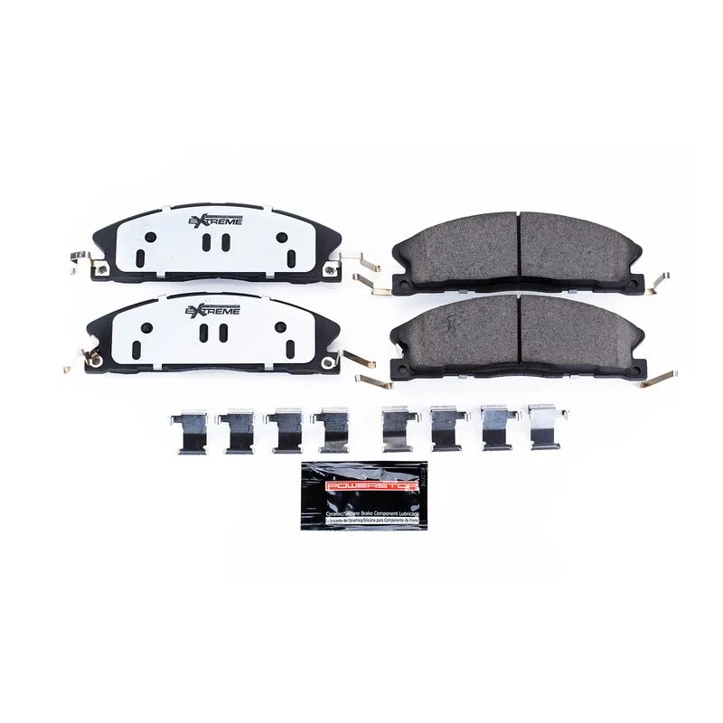Z36-1611 – POWERSTOP Brake Pad, FMSI Number D1611 Carbon-Fiber Ceramic Brake Pads Set Of 4 With Premium Stainless Ste...